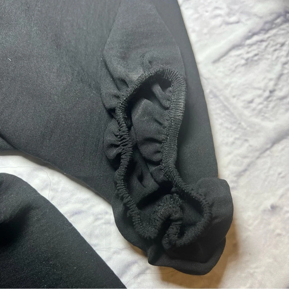 MISIA Curvy Black Knot Front Top 3/4 Sleeve Blouse Plus Size 2X - Picture 3 of 8